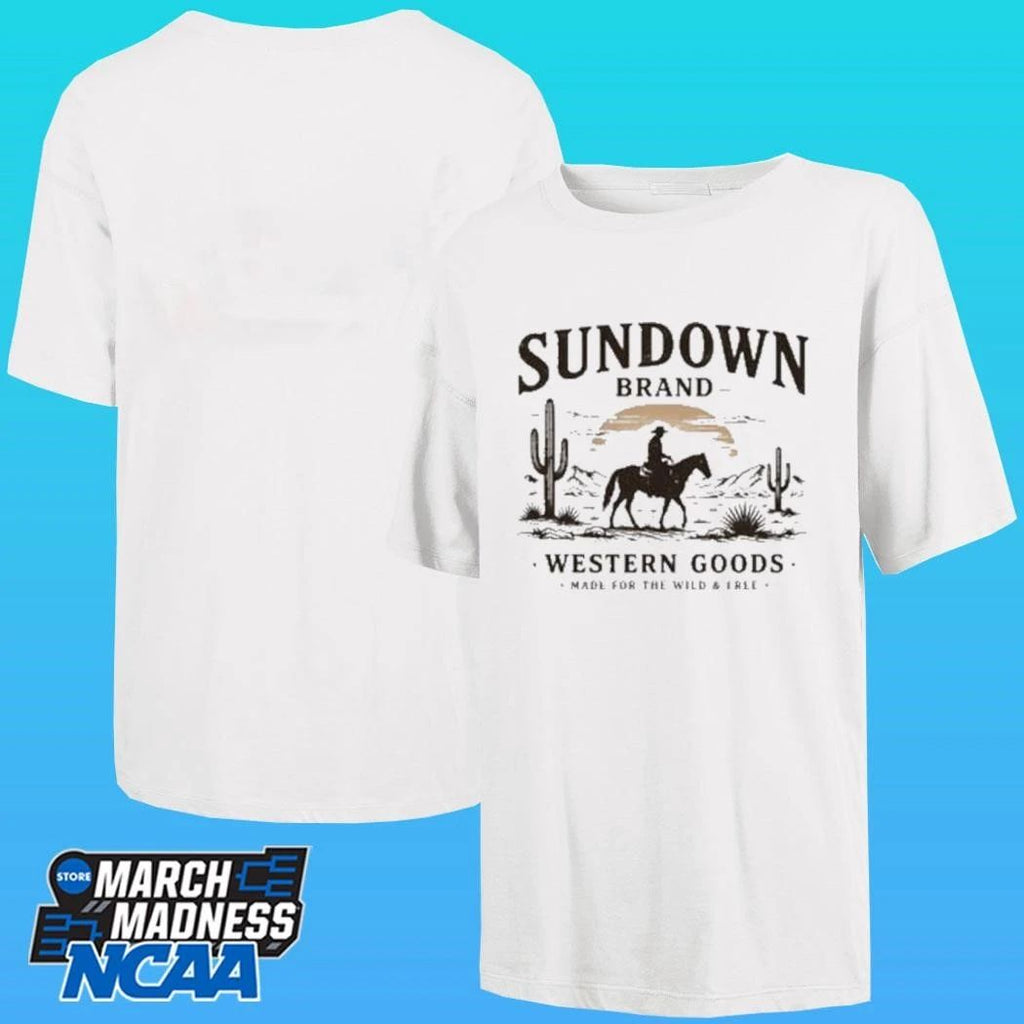 Sundown Brand Western Goods Made Fun The Wild Shirt