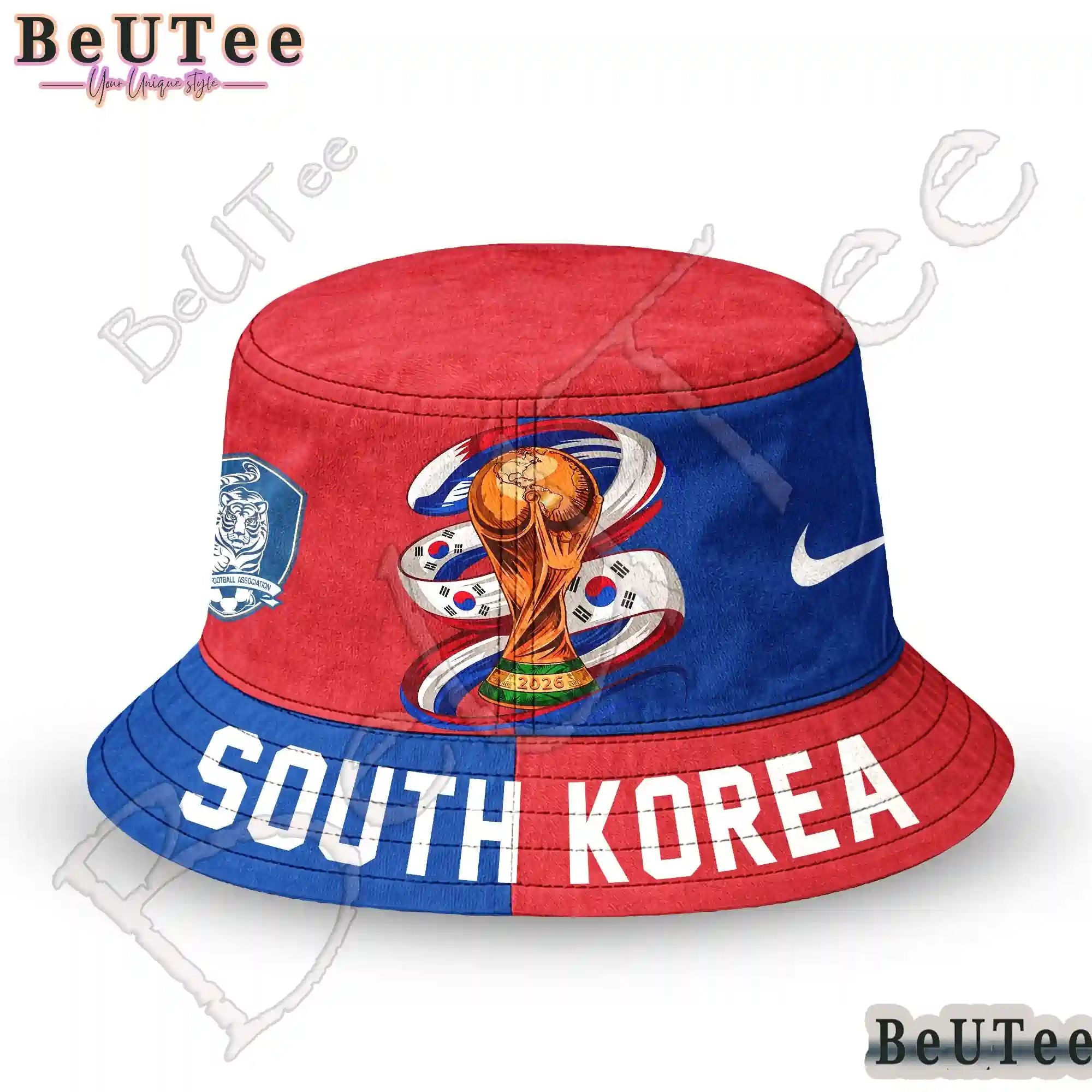 South Korea Premium World Cup 2026 Golden Trophy Bucket Hat