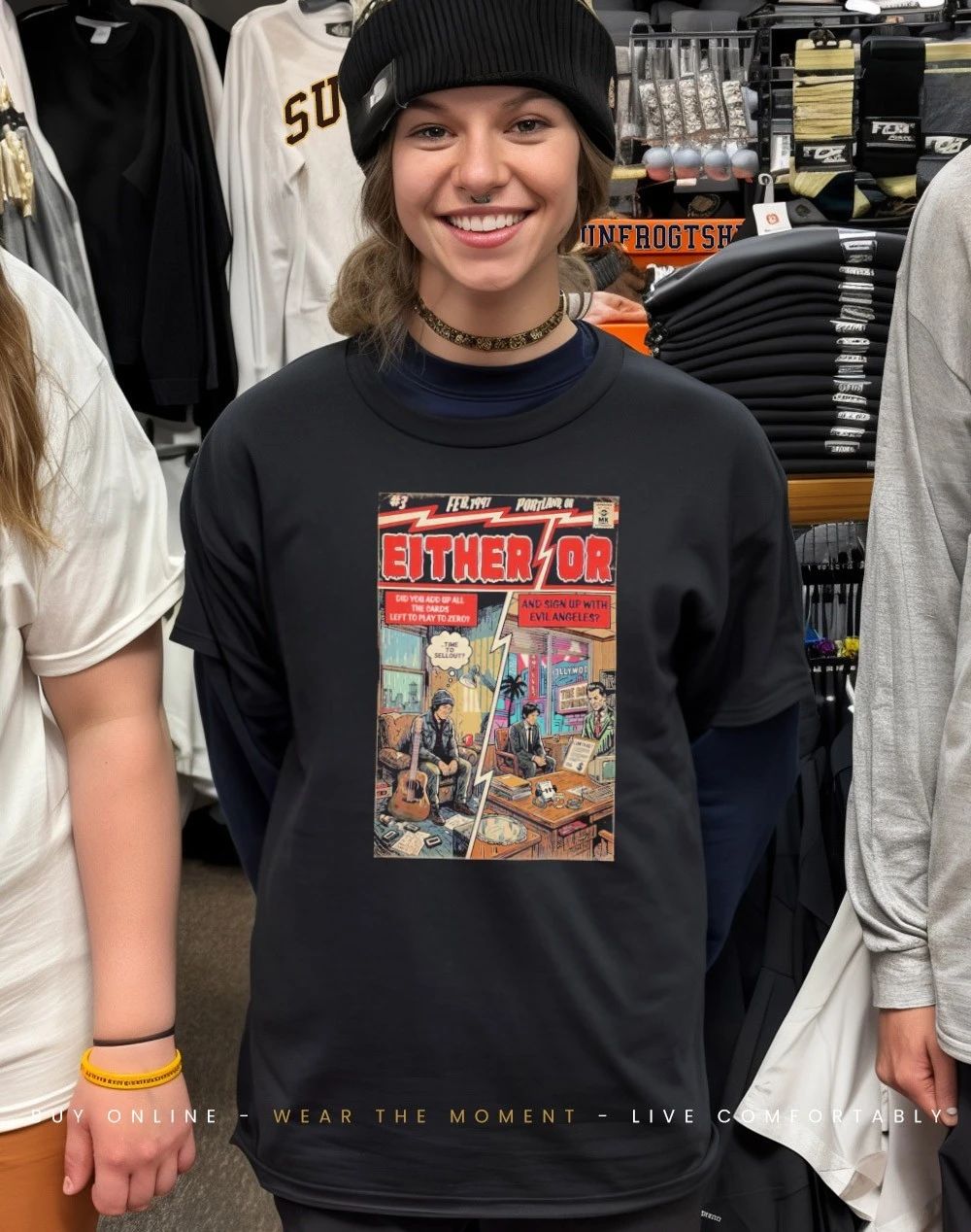 Either time to sellout or and sign up with evil Angeles shirt