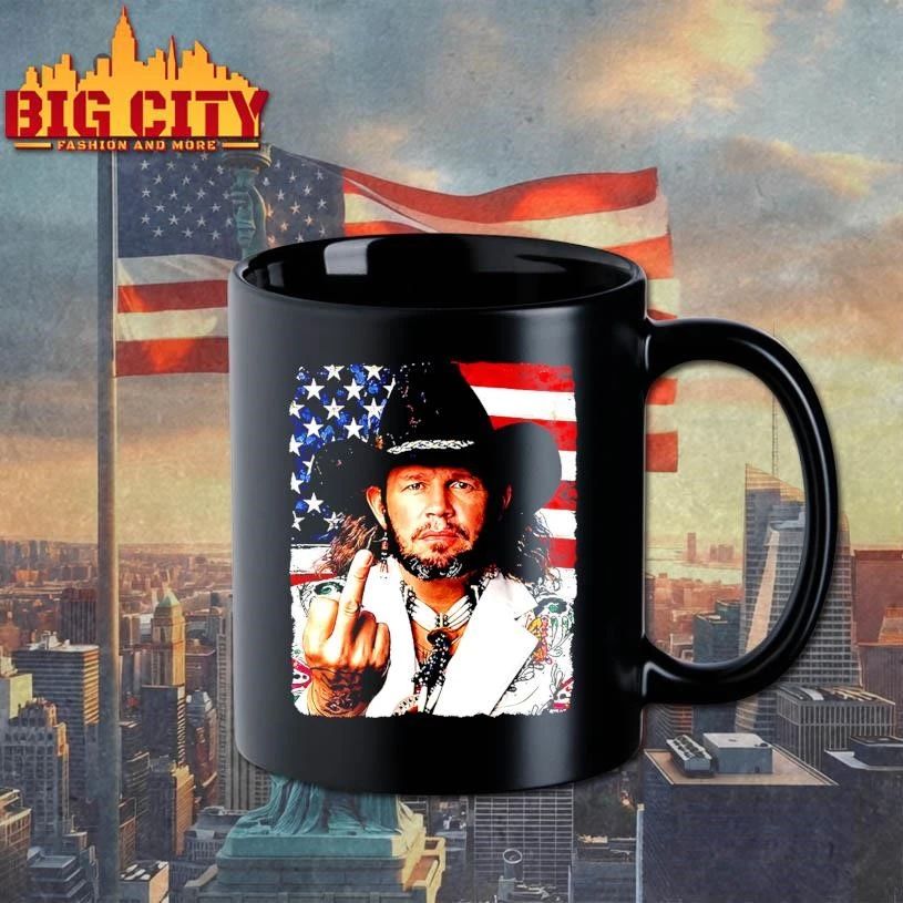 If that ain’t country David Allan Coe fuck USA flag shirt