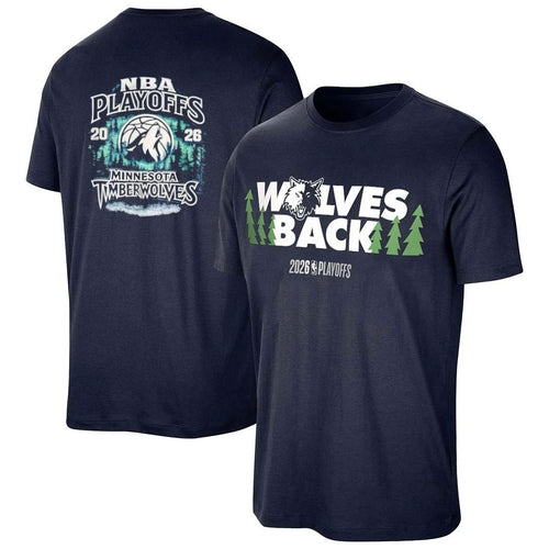 2026 NBA Playoffs Timberwolves front and back shirt