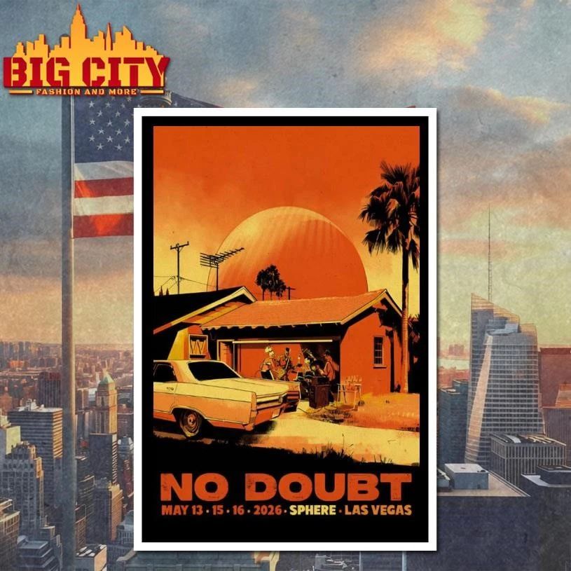No Doubt 5-13-5-16-2026 Sphere, Las Vegas NV Poster Shirt