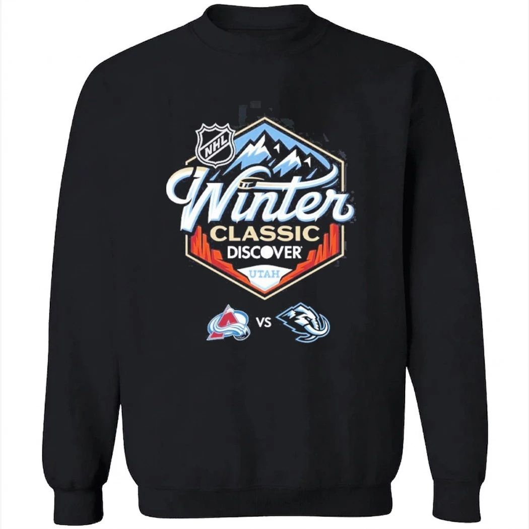 NHL Winter Classic 2027 Discover Utah Logo Colorado Avalanche Vs Utah Mammoth T-Shirt