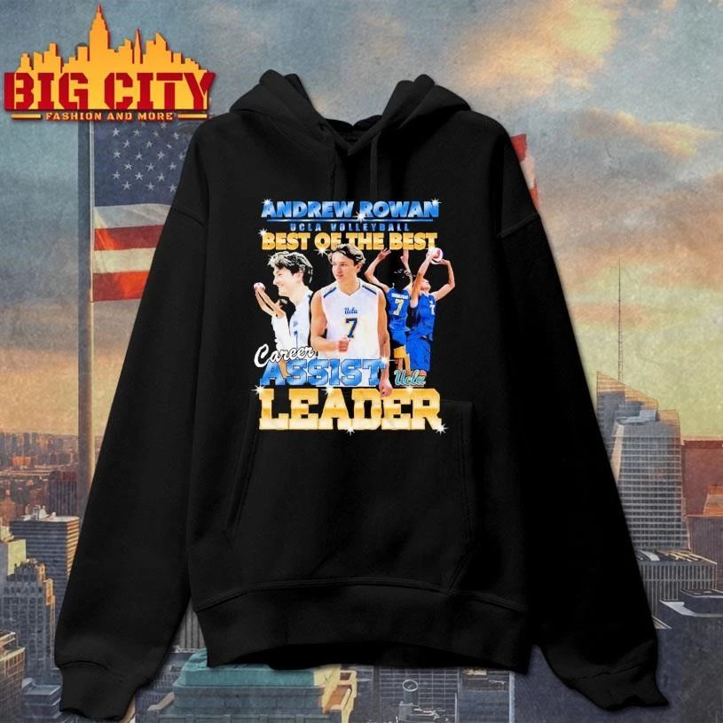 Andrew Rowan UCLA Volleyball Best Of The Best Career Assist Leader Shirt