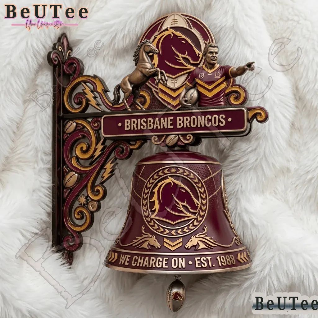 Brisbane Broncos Premium 3D Wall Bell