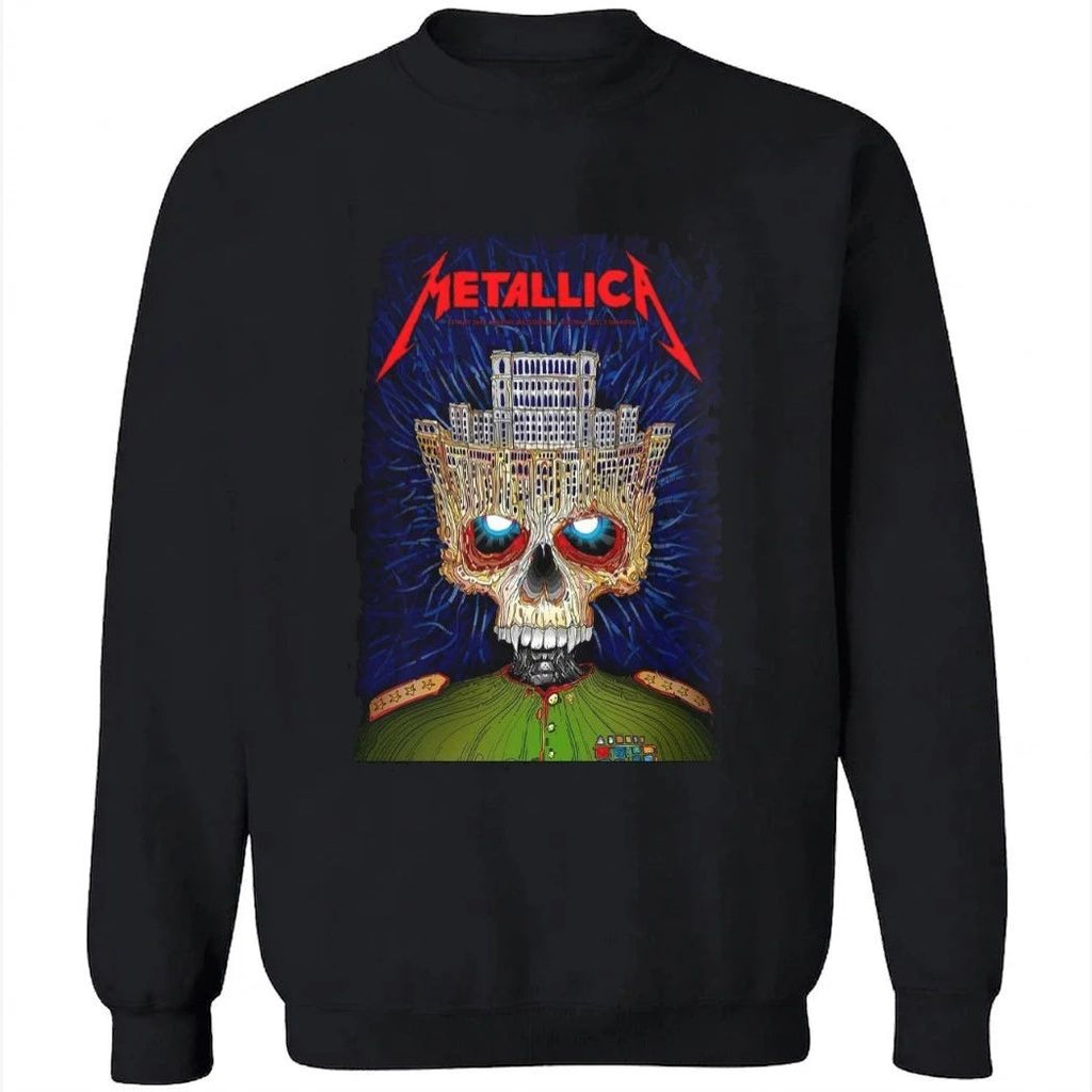 Metallica M72 Bucharest 2026 Venue Poster Stadium Tour Bucharest Romania At Arena Nationala On 13 May 2026 Palace Of Parliament Crown Skull T-Shirt