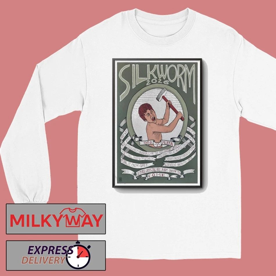 Tour MAY 12 2026 Silkworm Crystal Ballroom Poster shirt