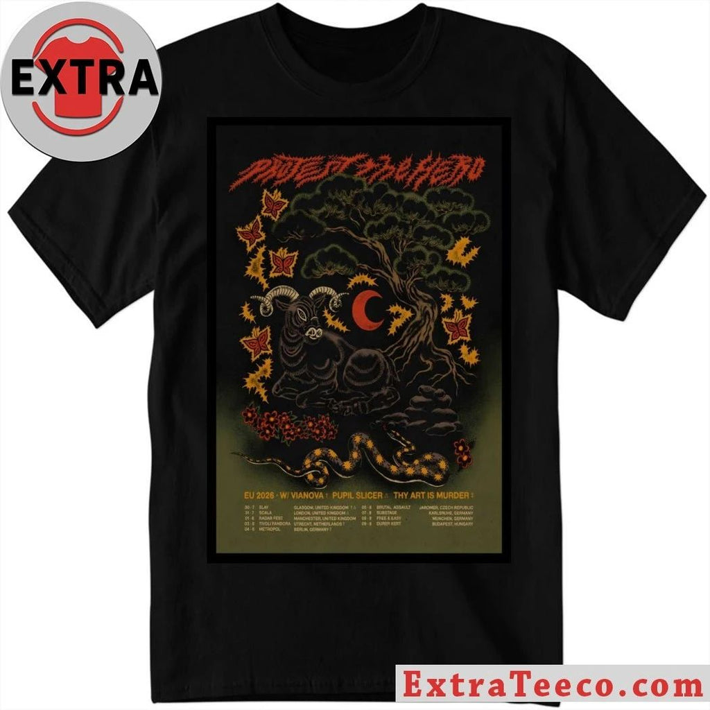 Protest The Hero Tour Europa 2026 Poster Shirt
