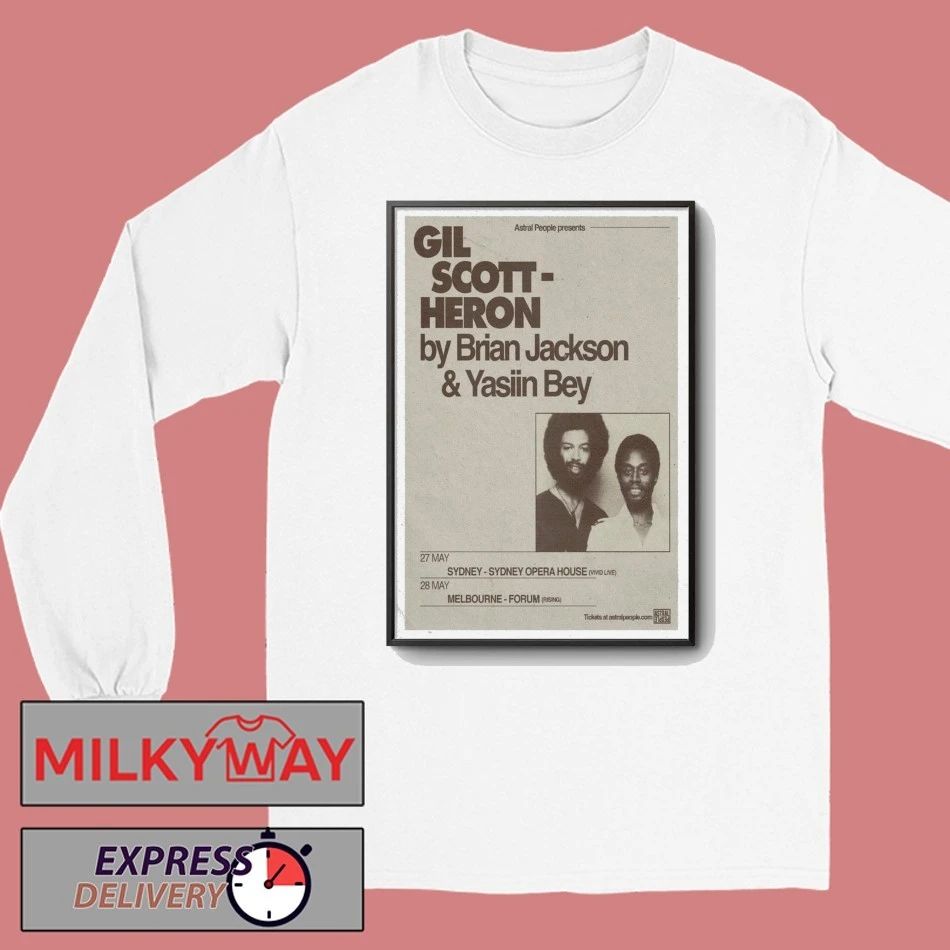 May 27 2026 Gil Scott-Heron Poster Sydney Opera House TOUR shirt