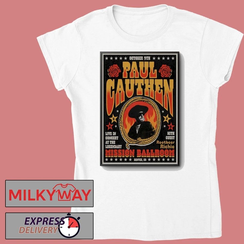 Paul Cauthen 10 9 2026 Denver CO Poster shirt
