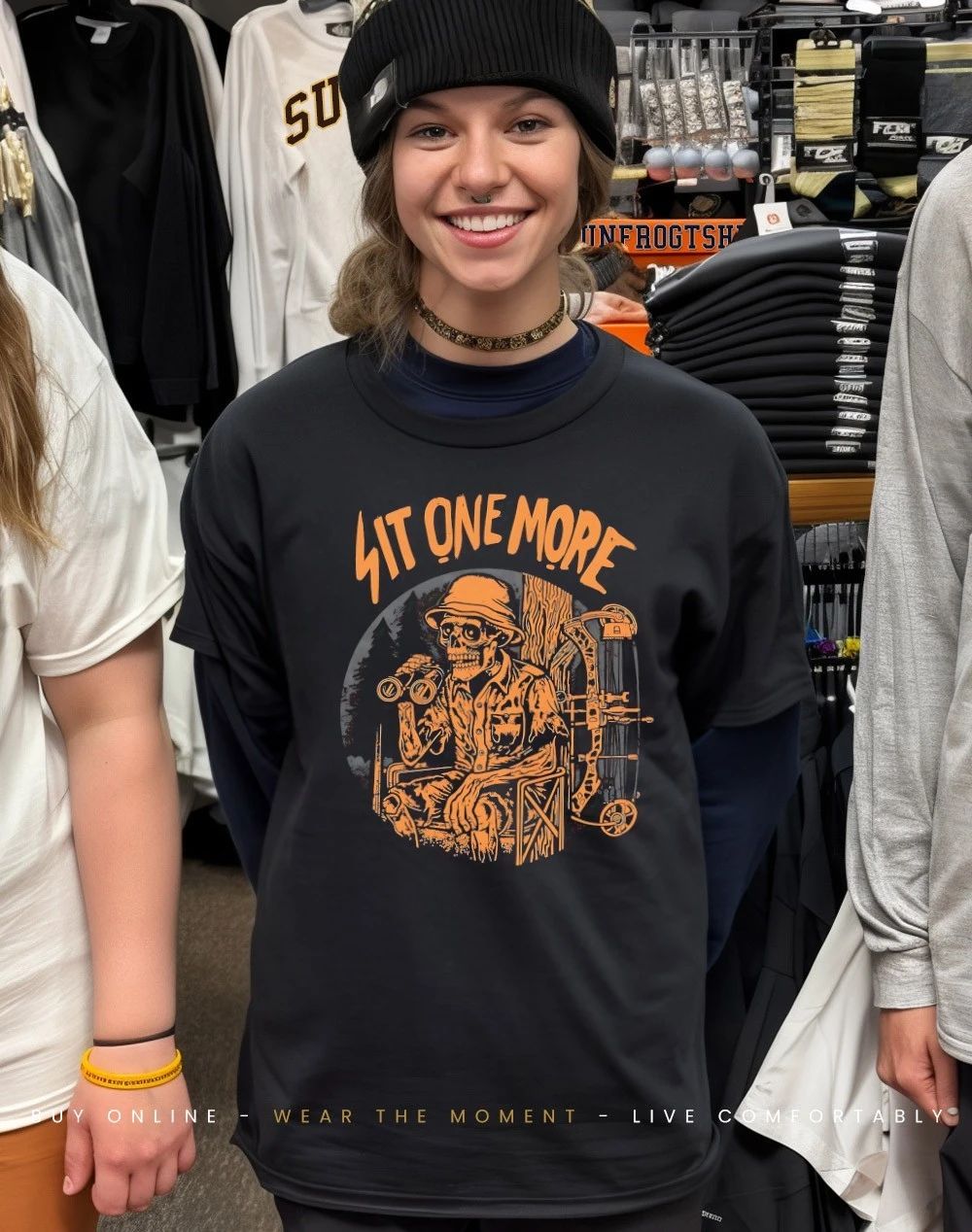 Veteran skeleton sit one more shirt