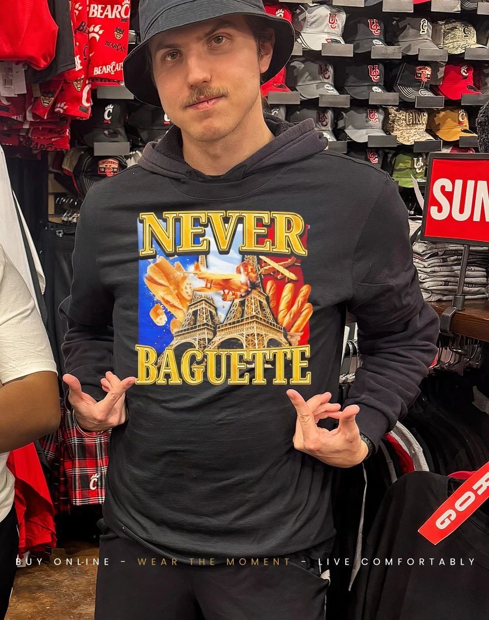 Eiffel Tower never baguette shirt