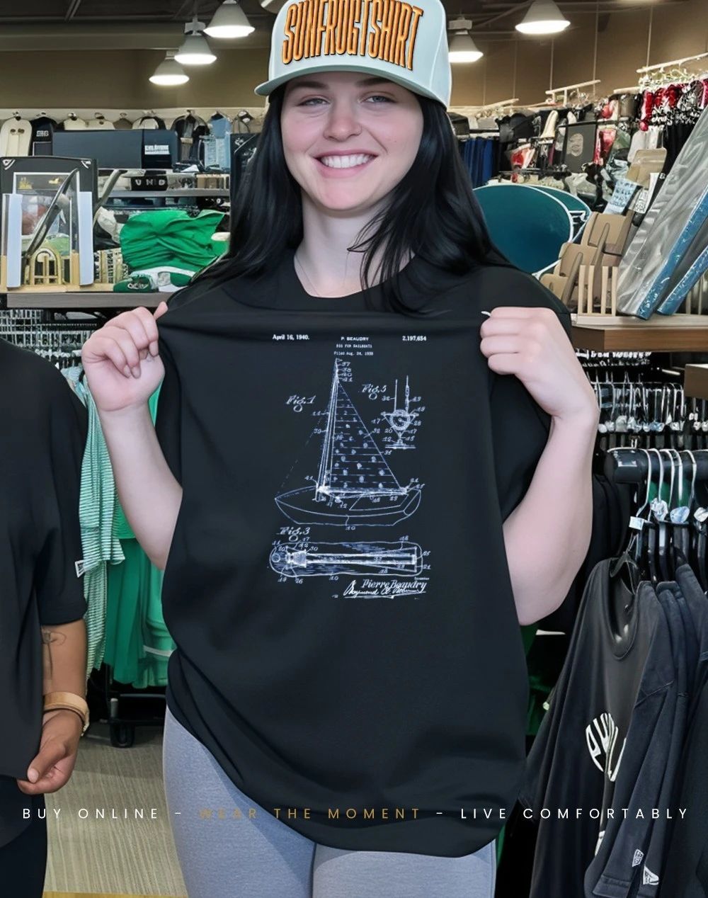 Beaudry Sail Boat 1940 Patent April 16 1940 shirt