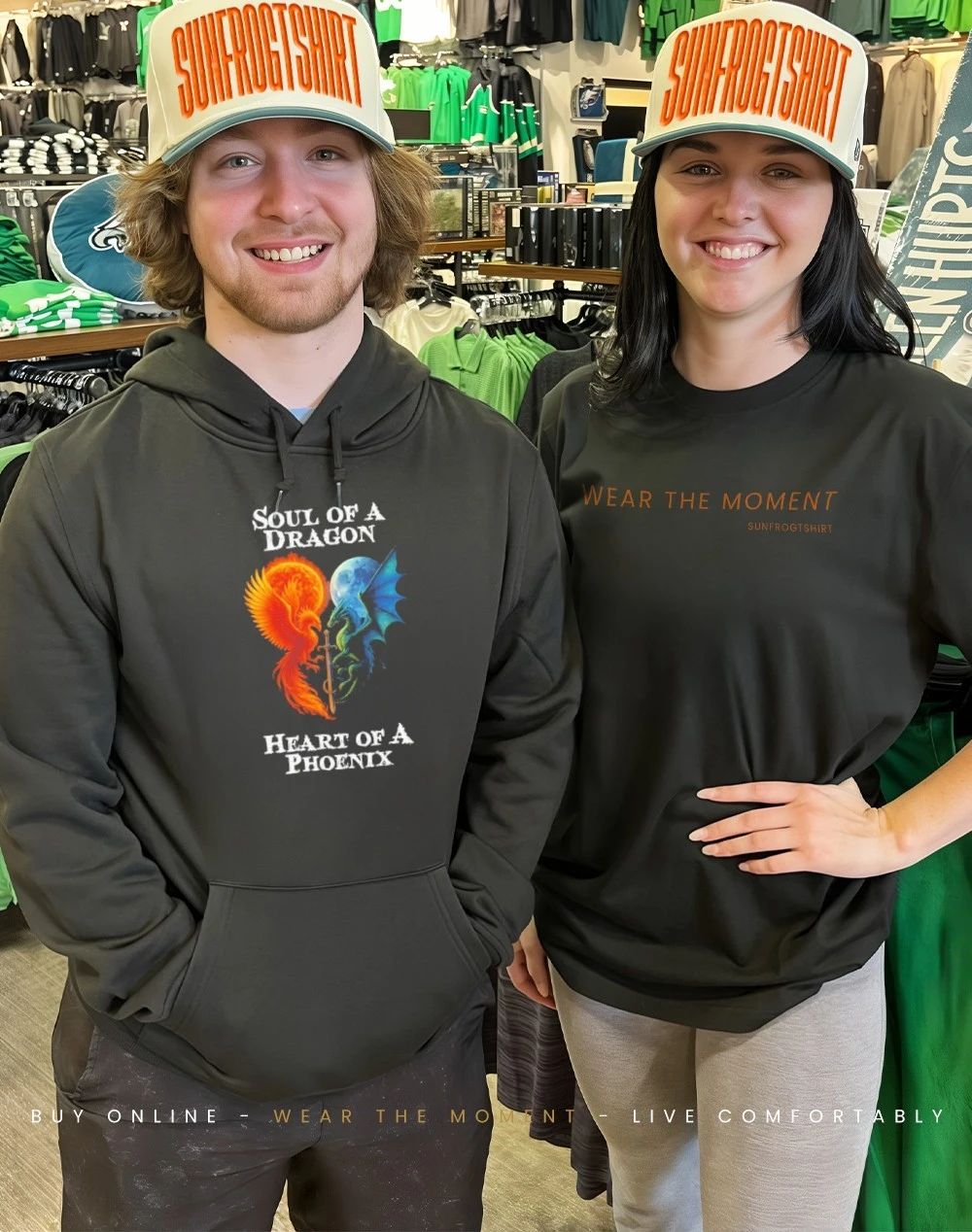Flame and Fang soul of a dragon heart of a phoenix shirt