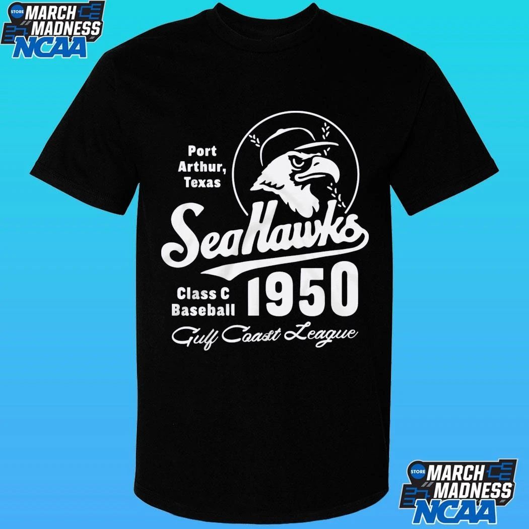 Sea Hawks Port Arthur Texas Guy Coast League Class C Baseball 1950 Shirt