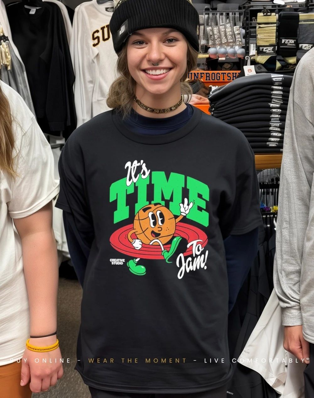 Hoop it’s time to jam cartoon shirt