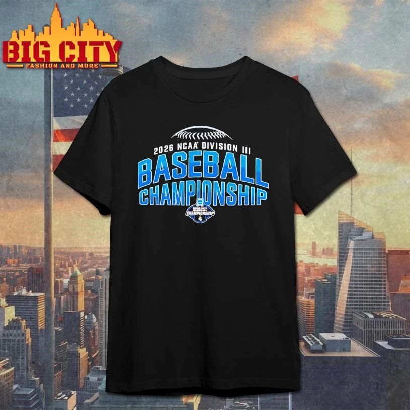 NCAA Division III baseball Championship 2026 Champions Win Here logo Shirt