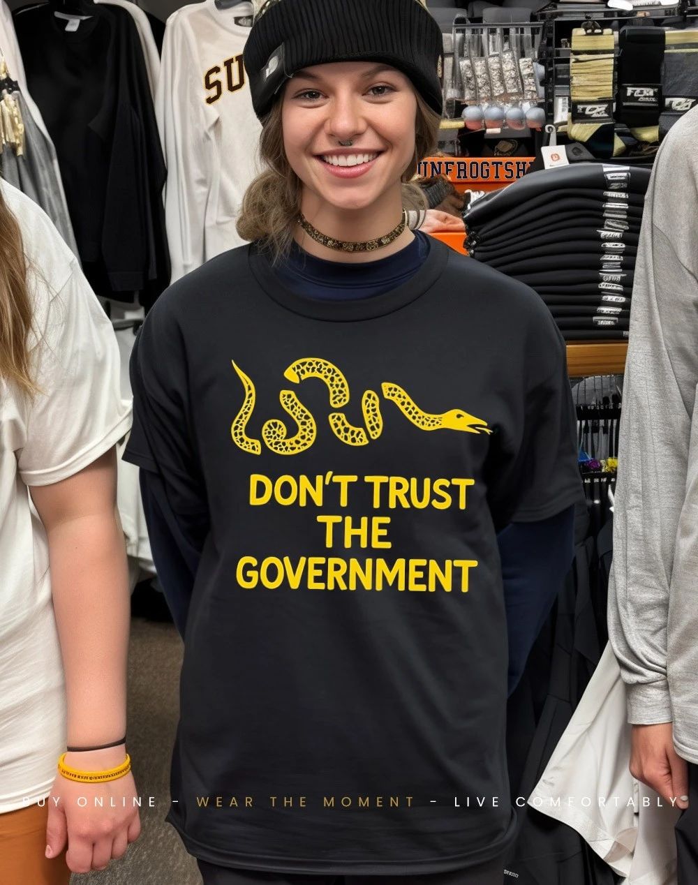 Join or die snake don’t trust the government shirt