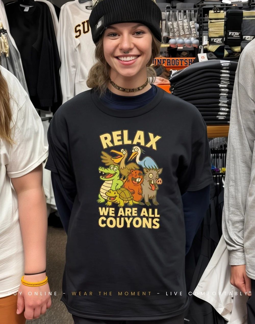 Animal relax we are all couyons shirt