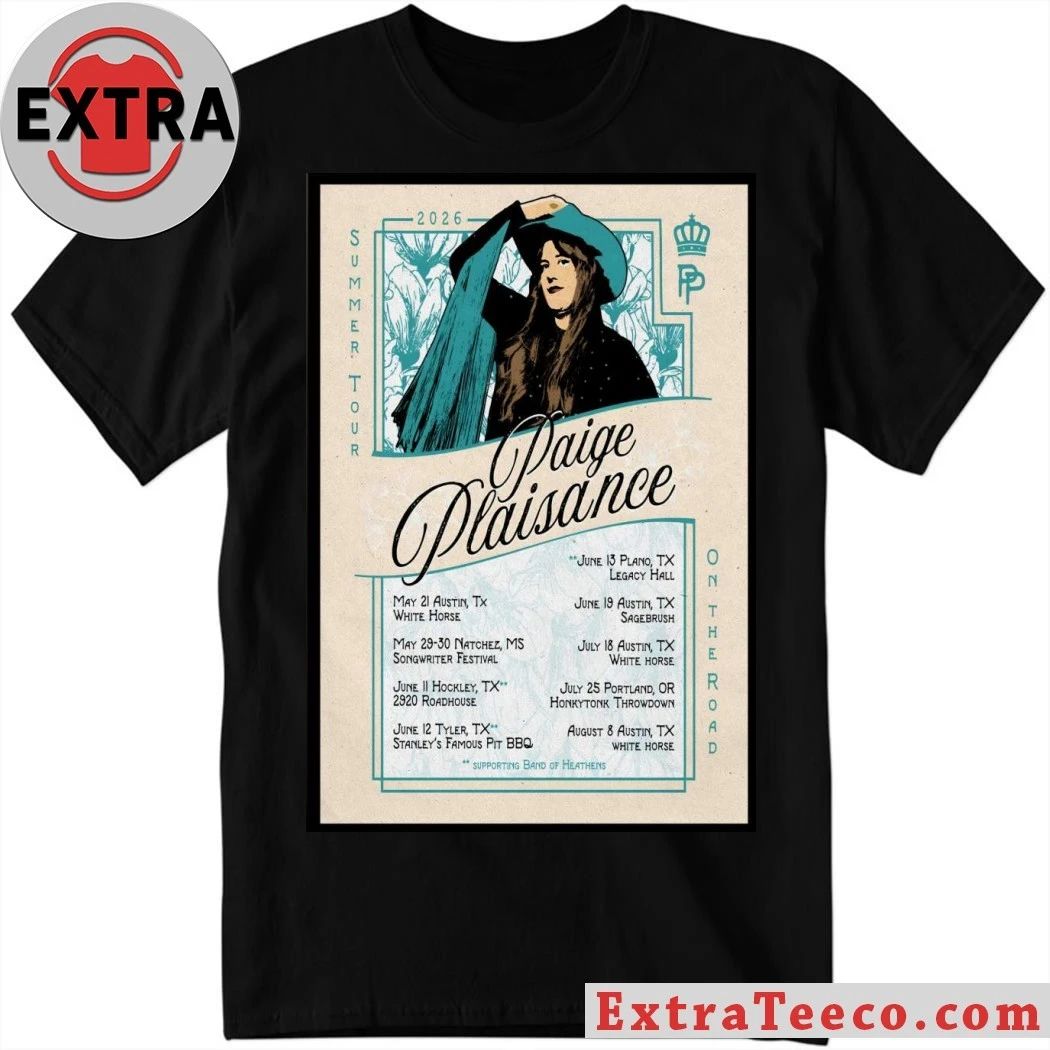 Paige Plaisance Summer 2026 Shows Poster Shirt