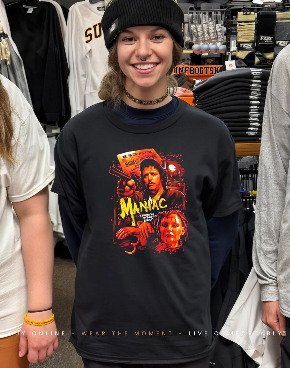 Maniac madness and mayhem I warned you not to go out tonight shirt