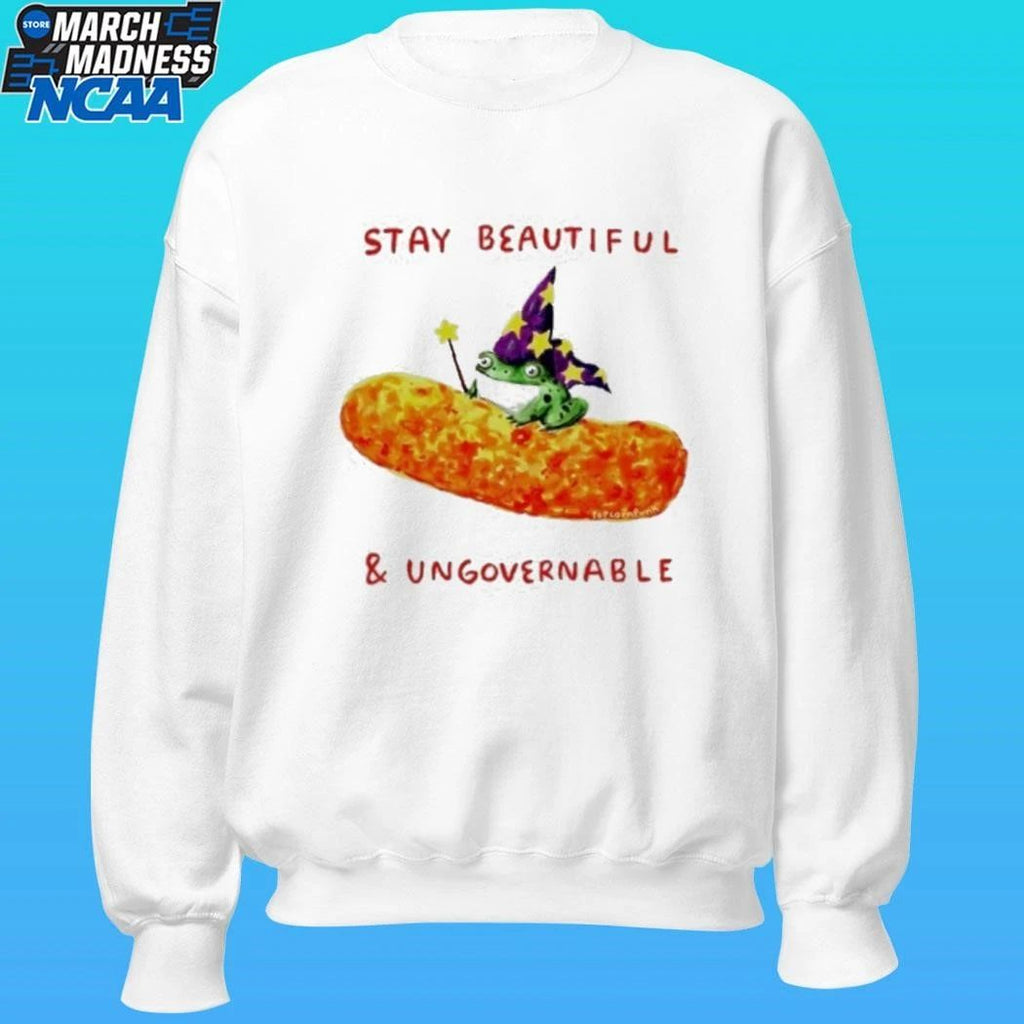 Wizard Frog Cheese Stay Beautiful Ungovernable Shirt