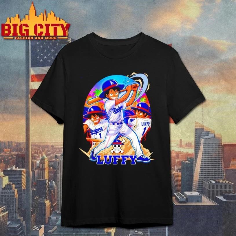 Monkey D. Luffy anime Los Angeles Dodgers Baseball graphic 2026 shirt