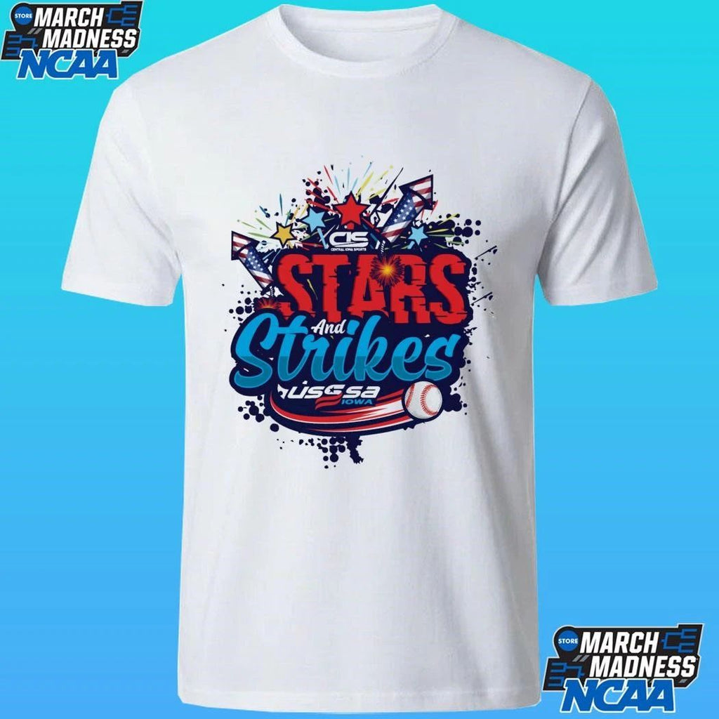 Stars And Strikes Baseball Tournament Shirt