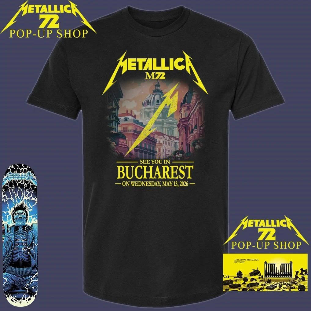 Metallica M72 See You In Bucharest On Wednesday May 13th, 2026 Shirt