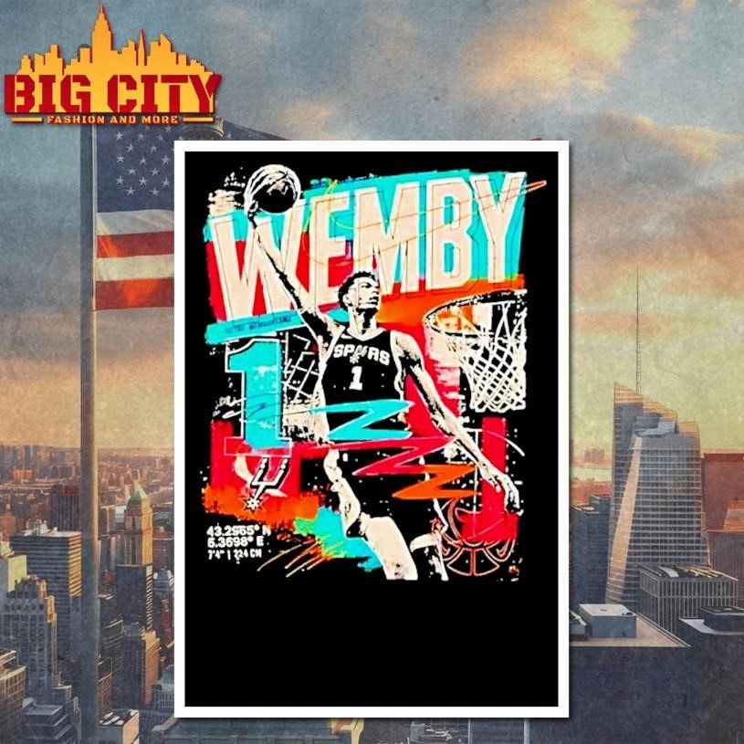 Wemby Victor Wembanyama San Antonio Spurs Number 1 Basketball Shirt