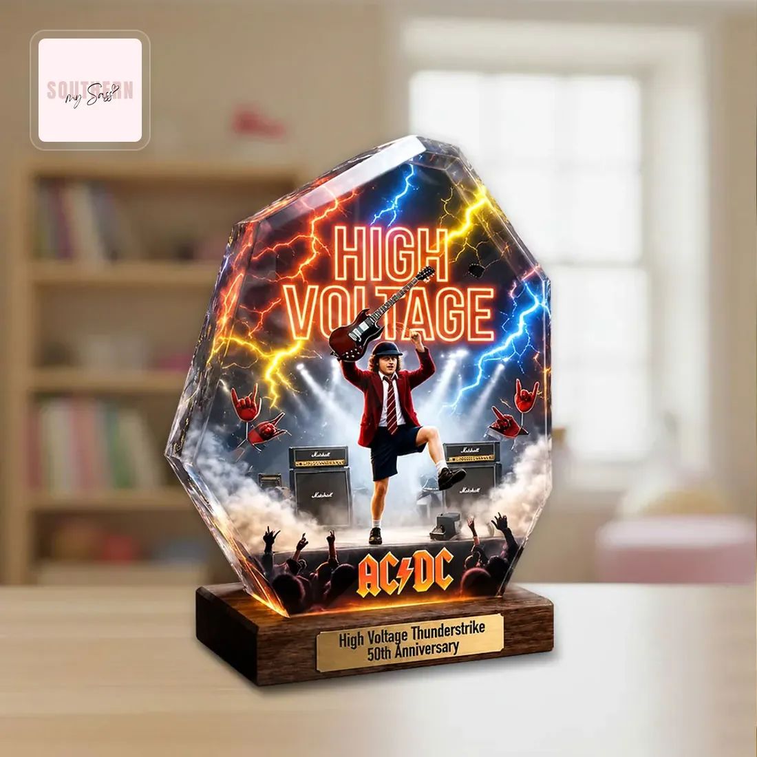 AC/DC High Voltage 50th Anniversary Commemorative Custom Decor Diorama
