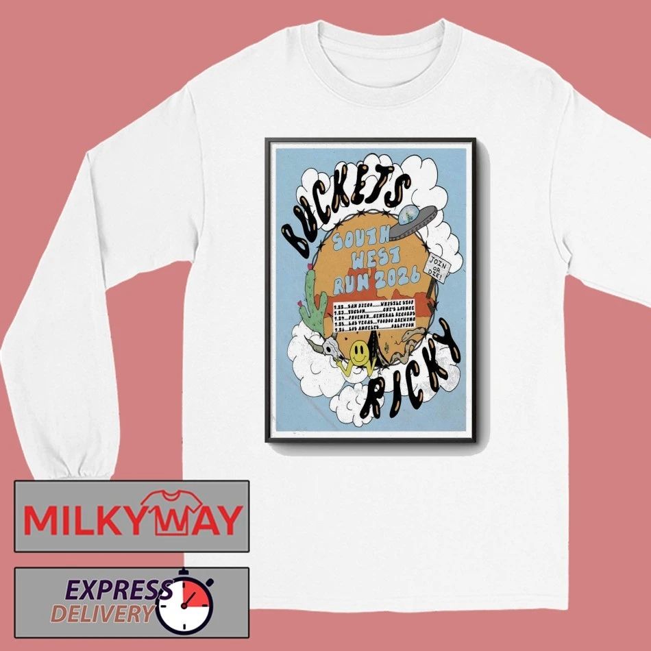 Buckets South West Run 2026 Tour Poster shirt