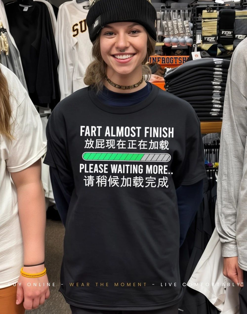 Loading fart almost finish please waiting more Chinese shirt