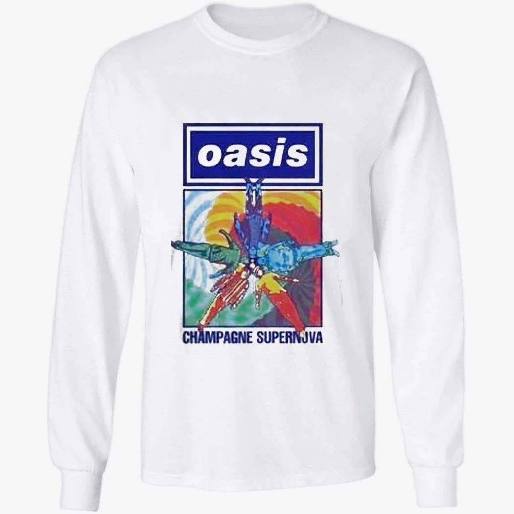 Oasis Champagne Supernova Band Floor Lay Shirt