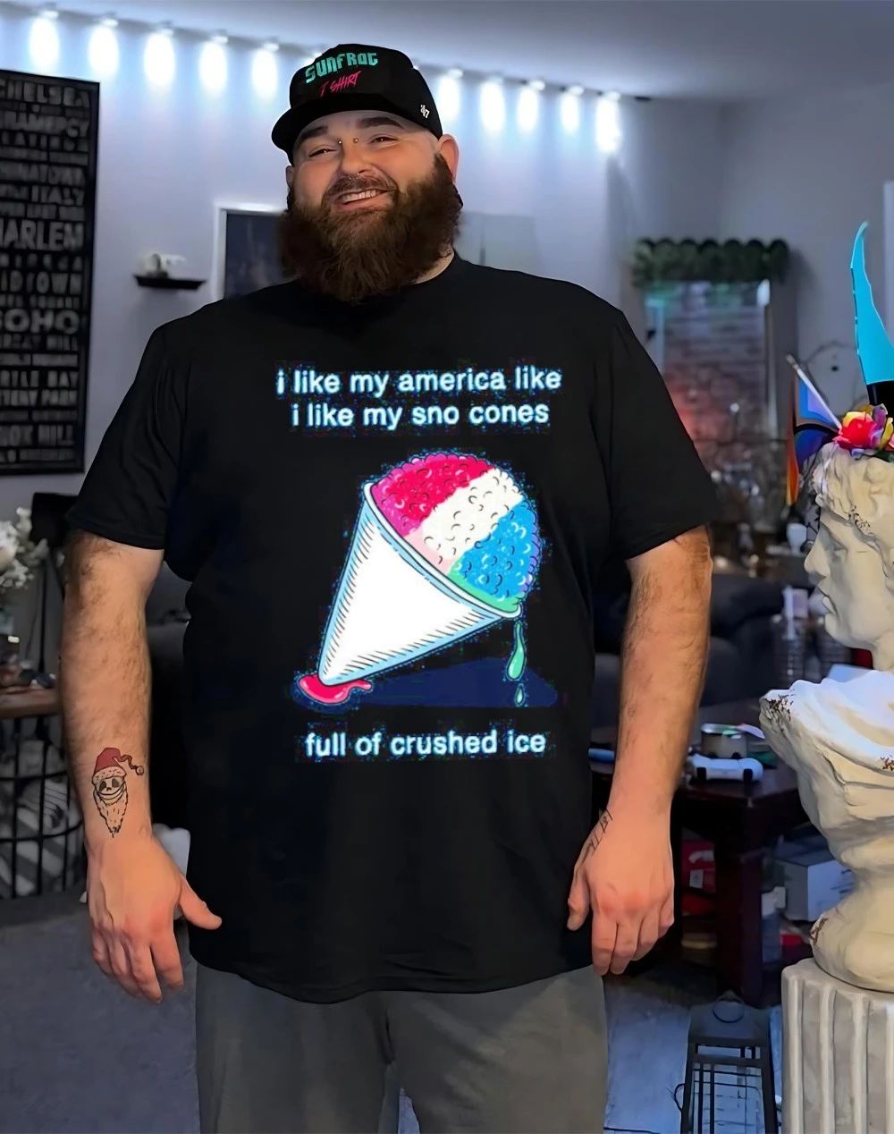 I like my America like I like my sno cones shirt