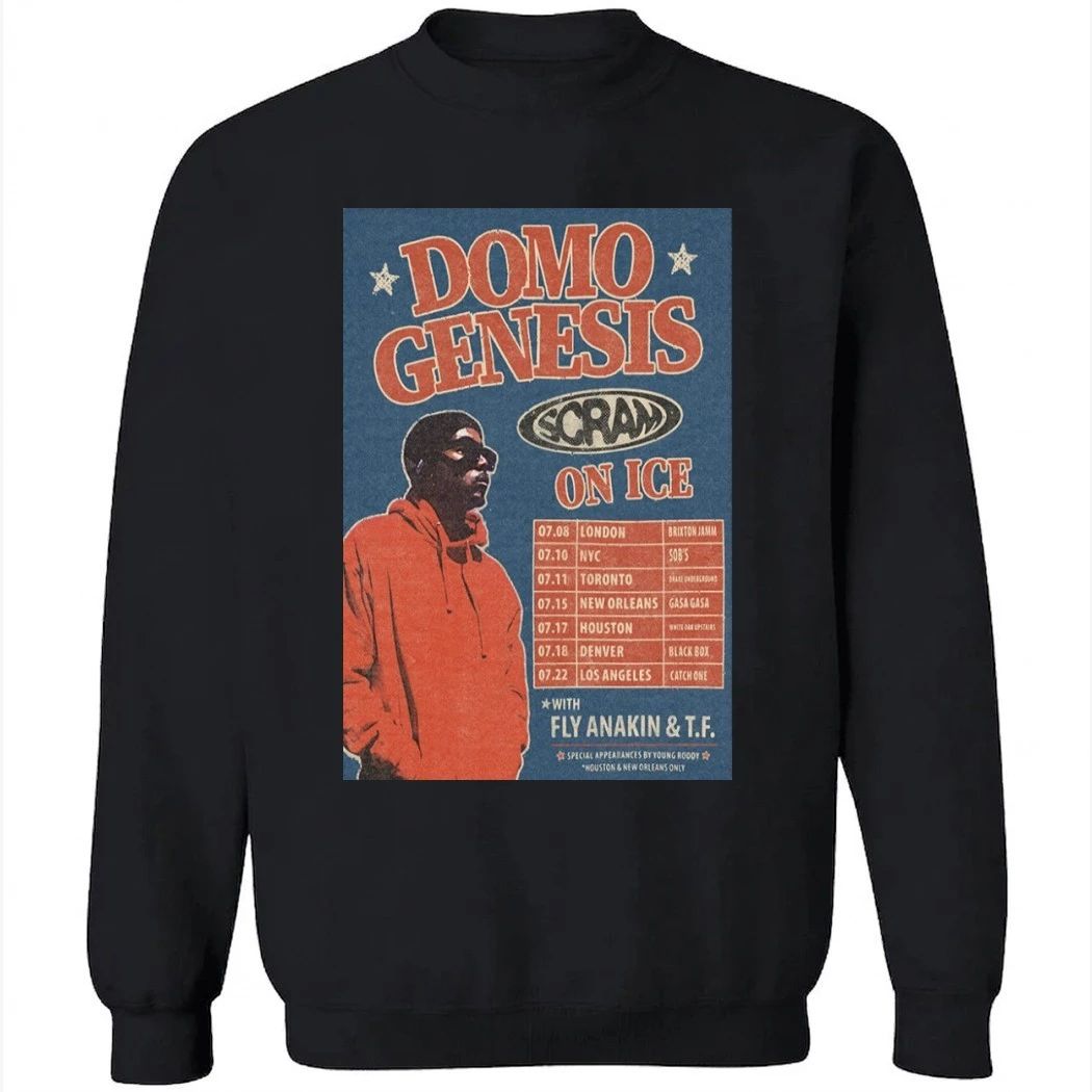 Domo Genesis Scram On Ice Tour 2026 Poster Shirt