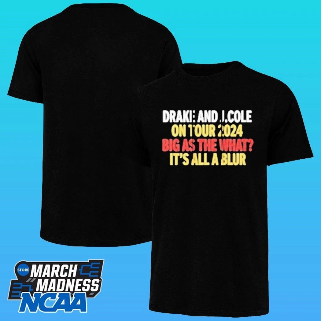 Kevin Durant Drake And J Cole It’s All A Blur Tour Shirt