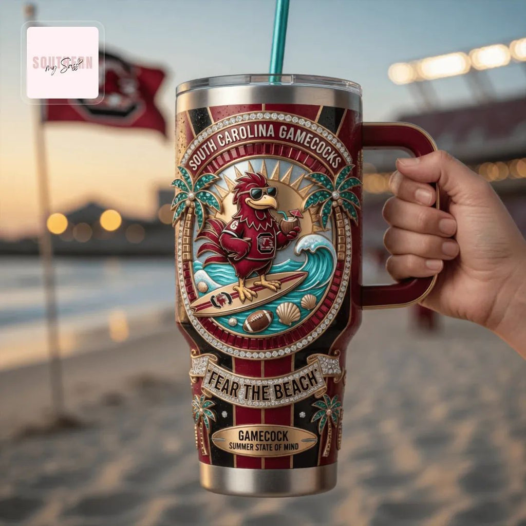 South Carolina Gamecocks 40oz Summer Tailgate Edition Premium Insulated Tumbler With Handle