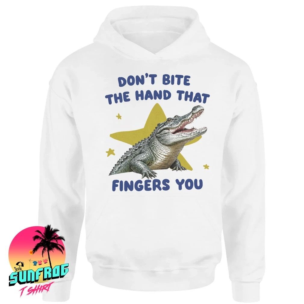 Crocodiles don’t bite the hand that fingers you shirt