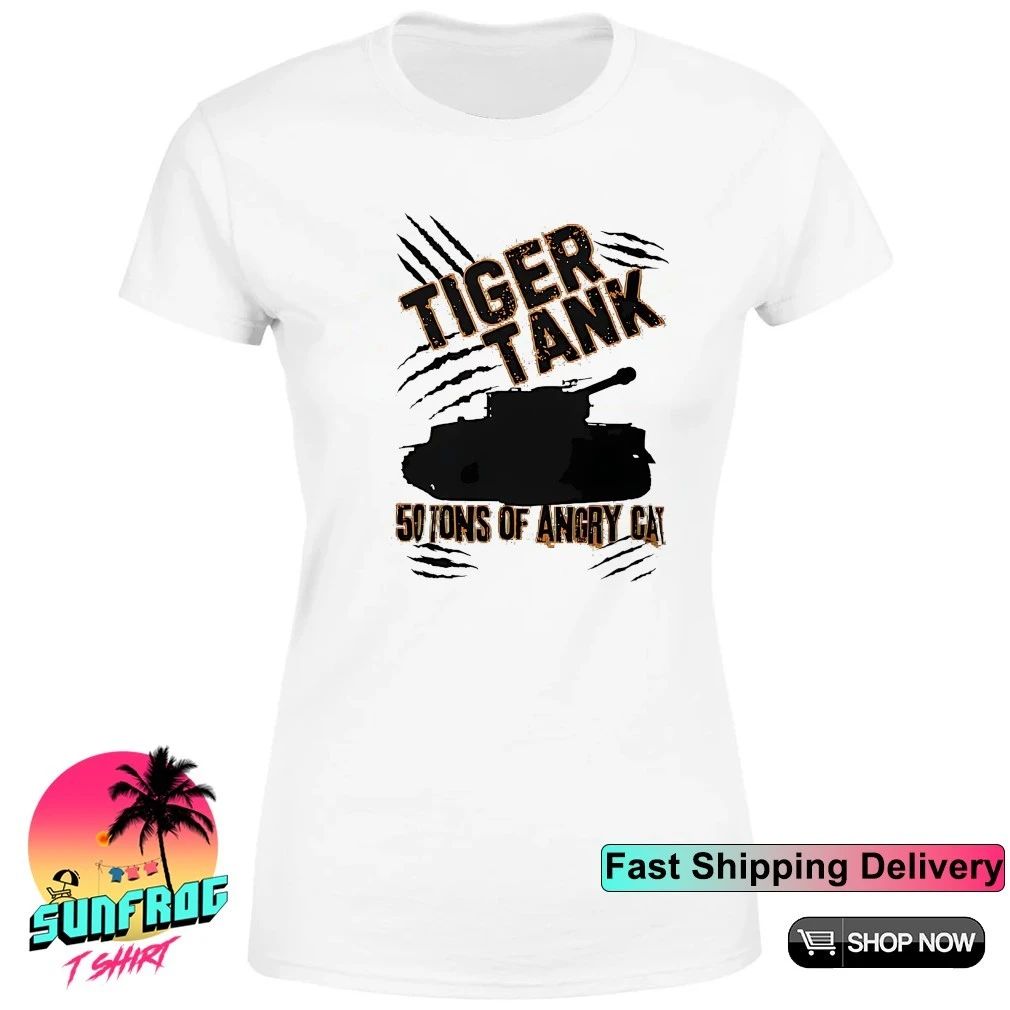 Tiger tank 50 tons of angry cat shirt