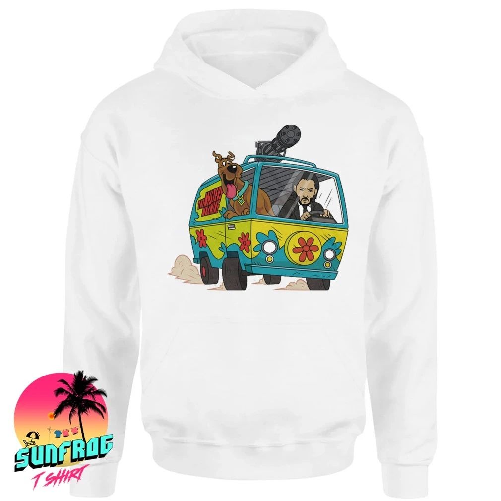 Jonh Wick Scooby-doo Minigun Machine shirt