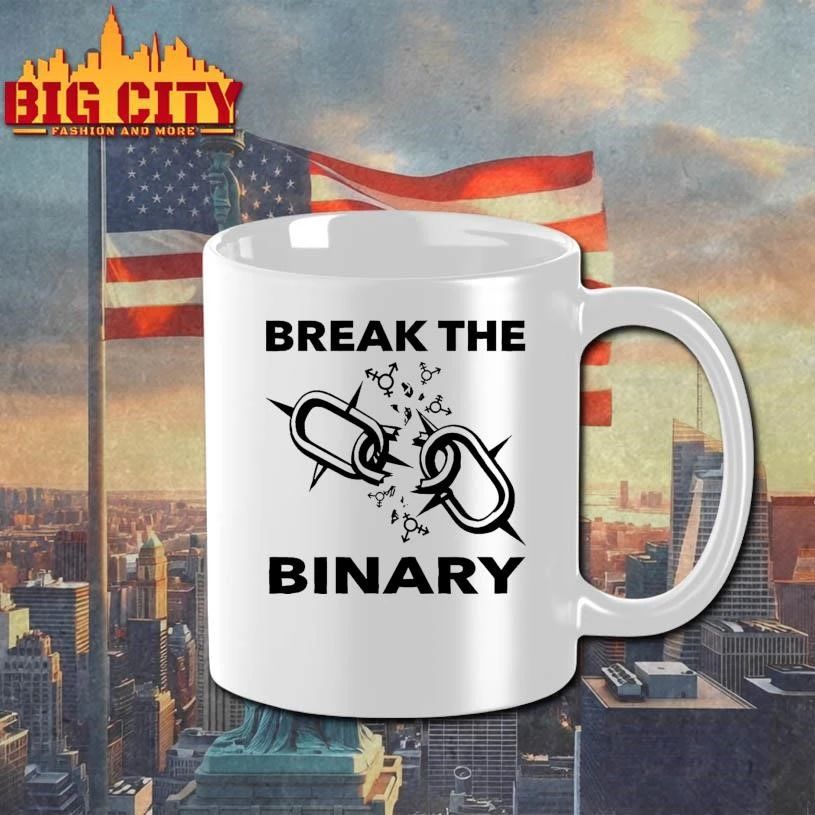 Break The Binary Nonbinary Gender Identity LGBT Pride shirt