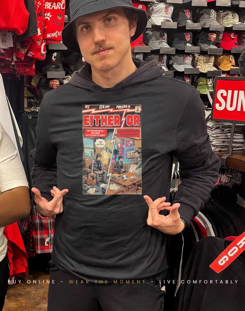 Either time to sellout or and sign up with evil Angeles shirt