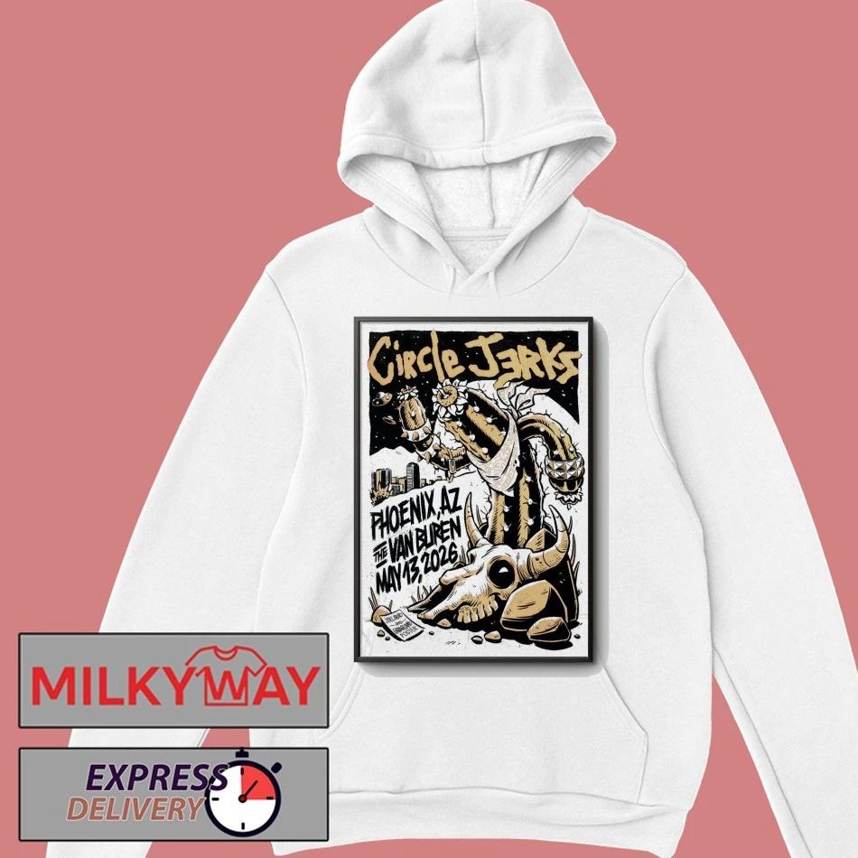 Circle Jerks In Phoenix AZ on May 13 2026 Poster shirt
