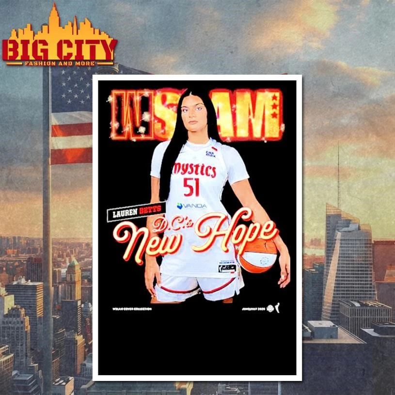 WSLAM Lauren Betts Covers Tee SLAM 262 D.C. New Hope 30 Years In The Future Of The WNBA Short Shirt