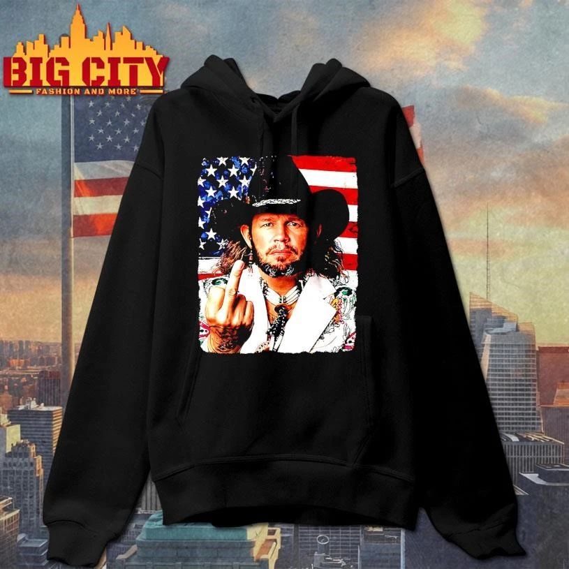 If that ain’t country David Allan Coe fuck USA flag shirt
