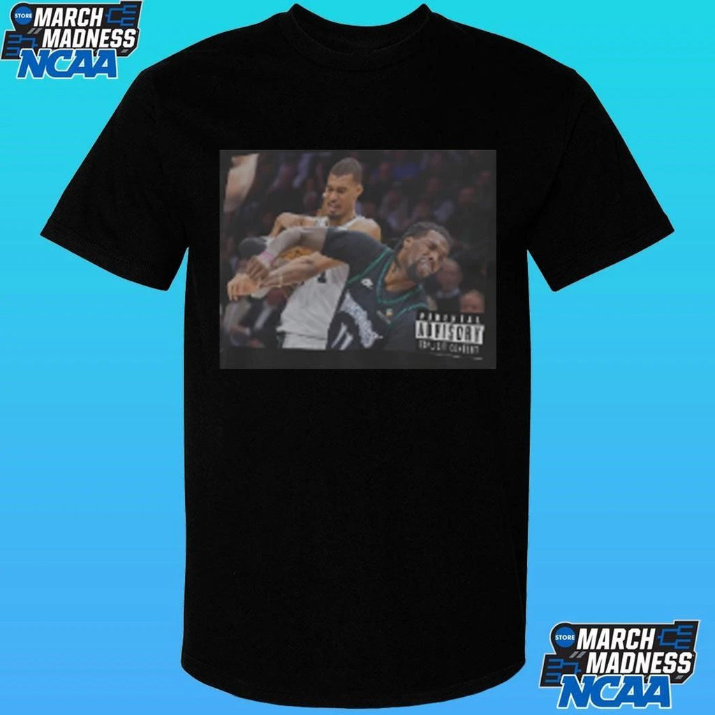 Wemby’s Elbow On Naz Reid Shirt