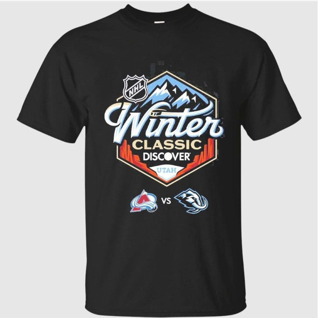 NHL Winter Classic 2027 Discover Utah Logo Colorado Avalanche Vs Utah Mammoth T-Shirt