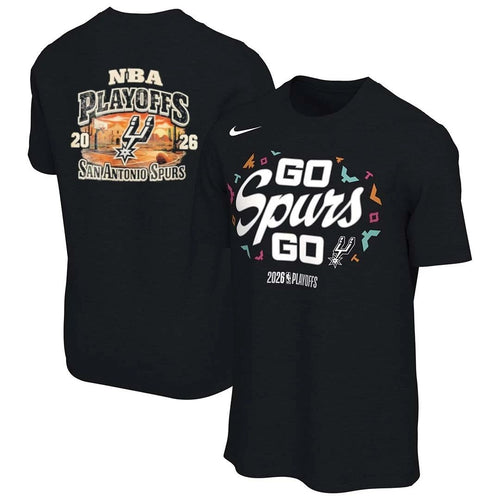 2026 NBA Playoffs San Antonio Spurs front and back shirt