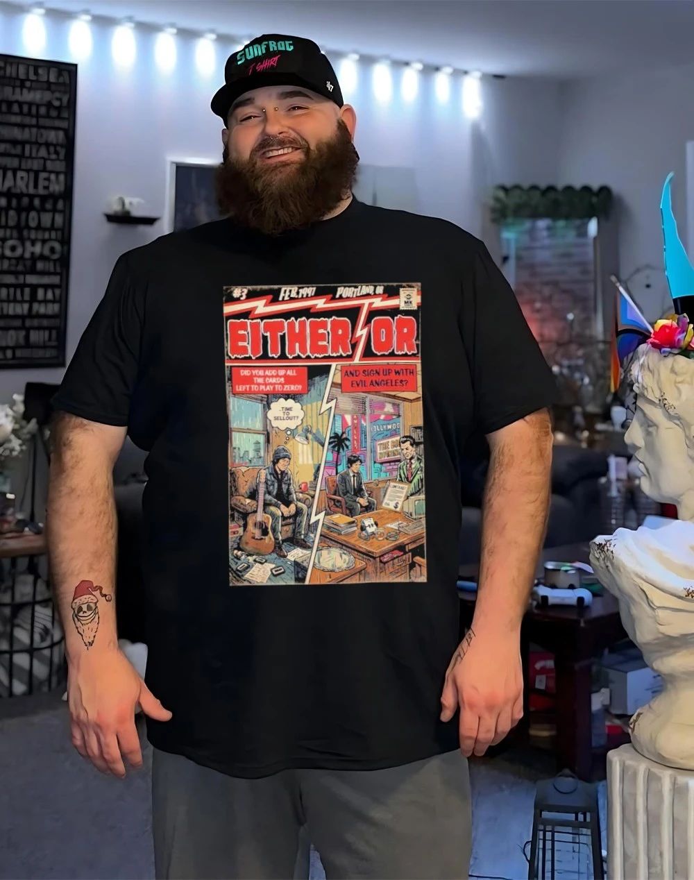 Either time to sellout or and sign up with evil Angeles shirt